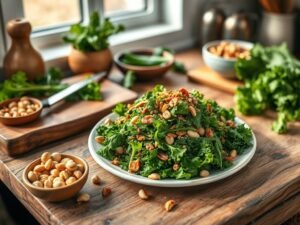 Receita Baixa Caloria: Farofa de Couve com Castanhas