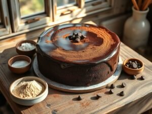 Bolo low carb de chocolate delícia
