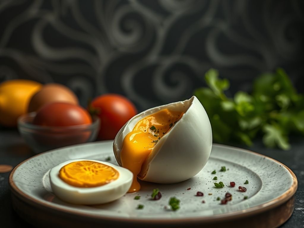 Almoço low carb com ovo