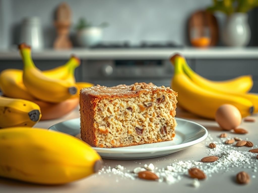 Bolo banana low carb