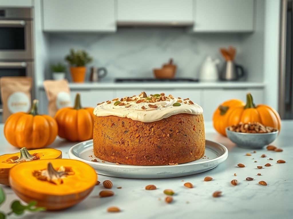 Bolo de abóbora low carb
