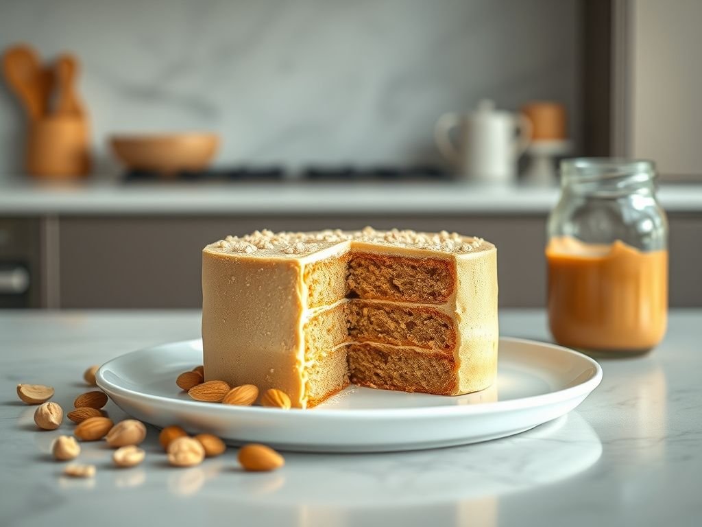 Bolo de amendoim low carb com 3 ingredientes