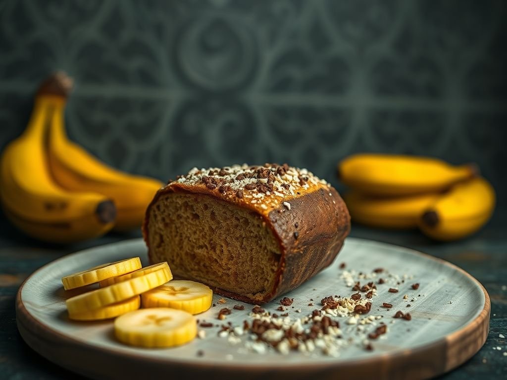 Bolo de banana maçã e aveia low carb