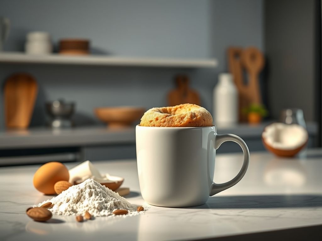 Bolo de caneca low carb