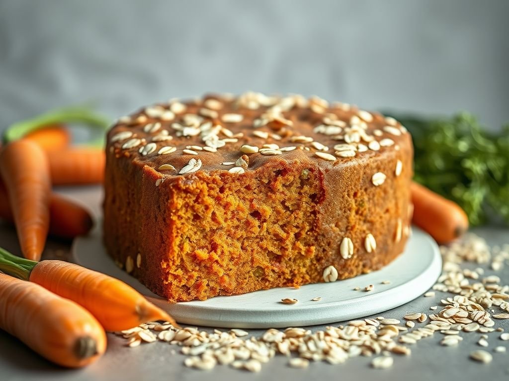 Bolo de cenoura com aveia low carb