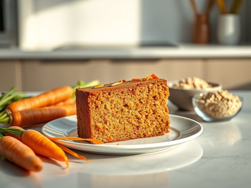 Bolo de cenoura low carb farinha de aveia