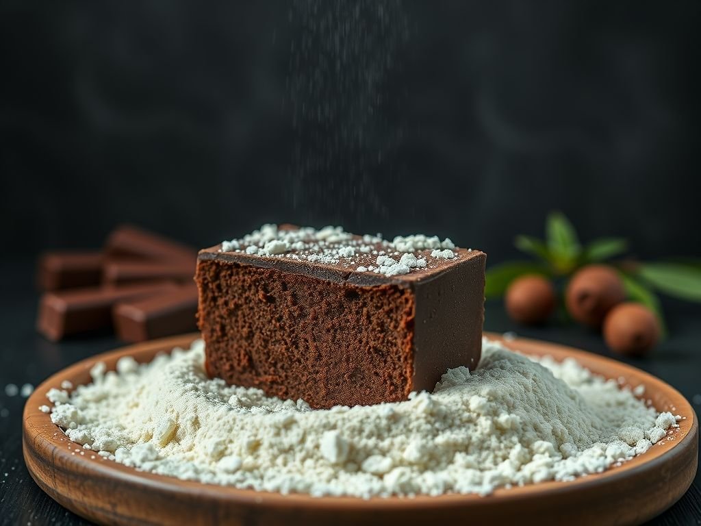 Bolo de chocolate low carb com farinha de coco