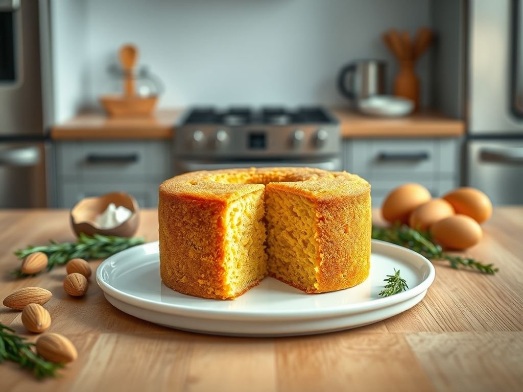Bolo de fubá low carb