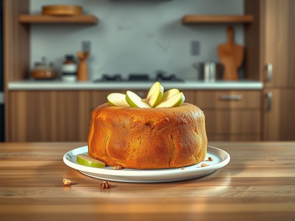 Bolo de maçã low carb