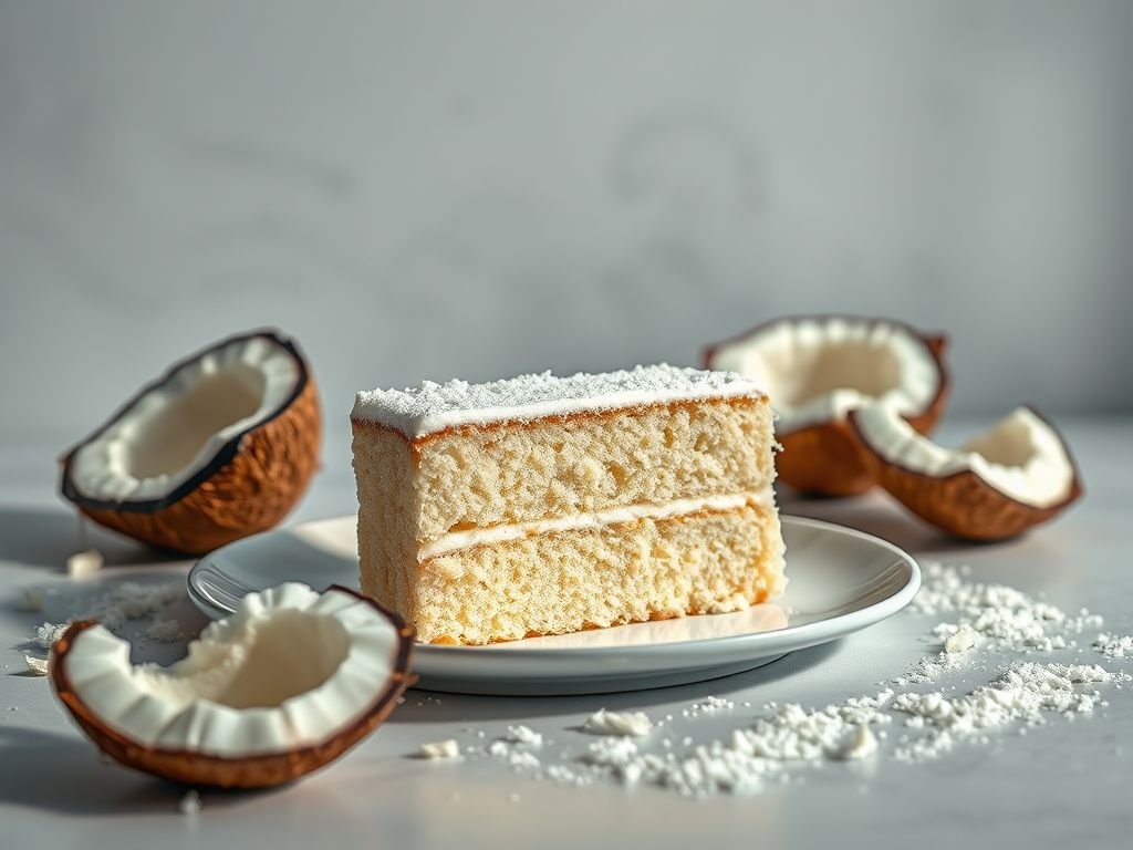 Bolo low carb com farinha de coco