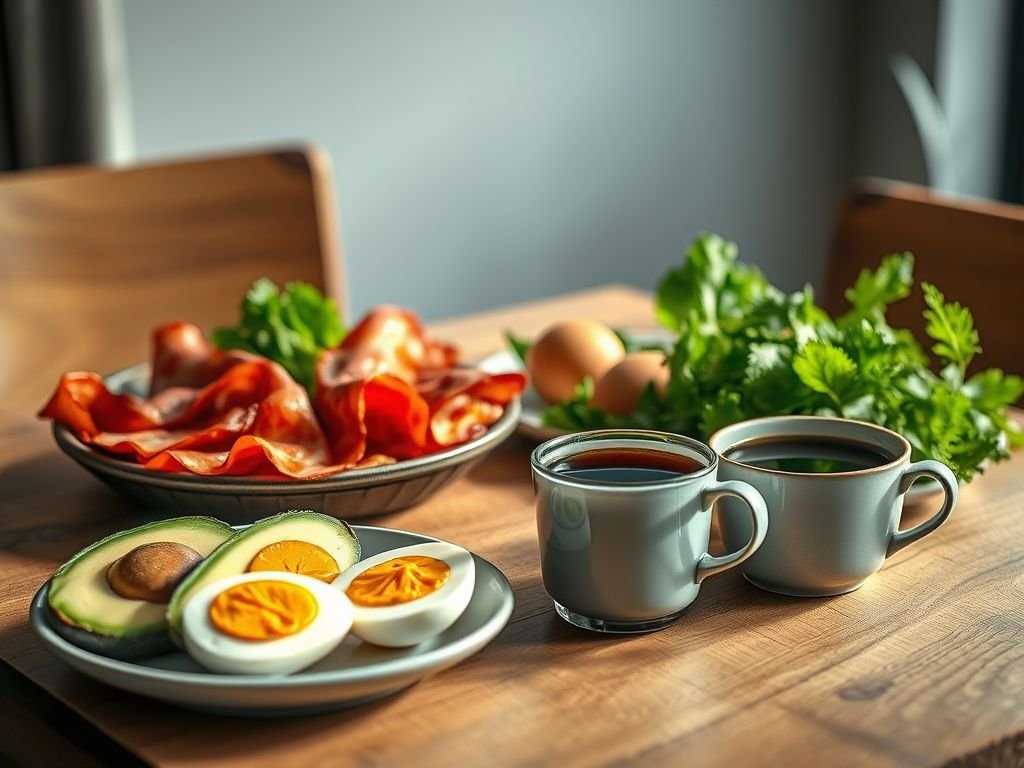 Café da manhã dieta low carb
