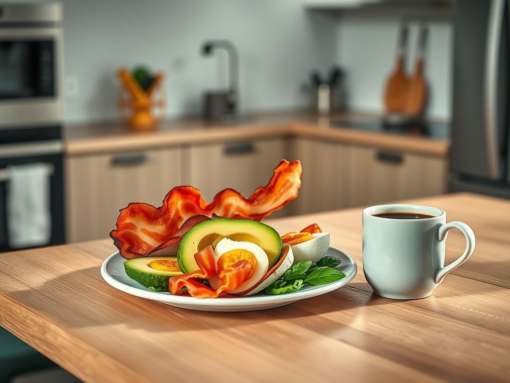 Café da manhã low carb rápido