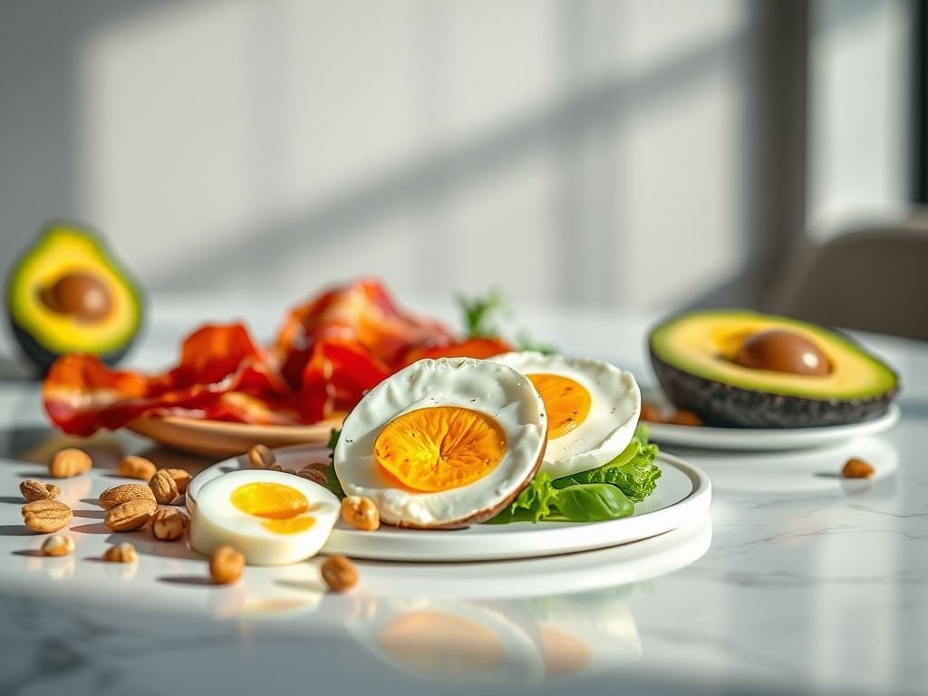 Café da manhã low carb simples