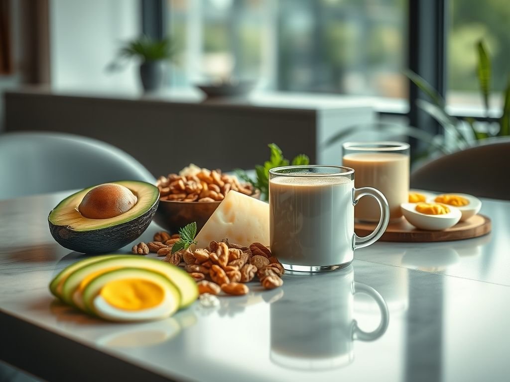 Café da tarde low carb