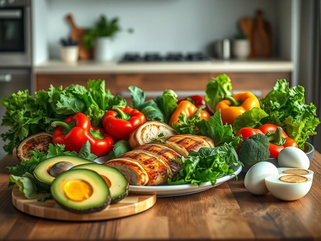 Cardápio low carb semanal simples