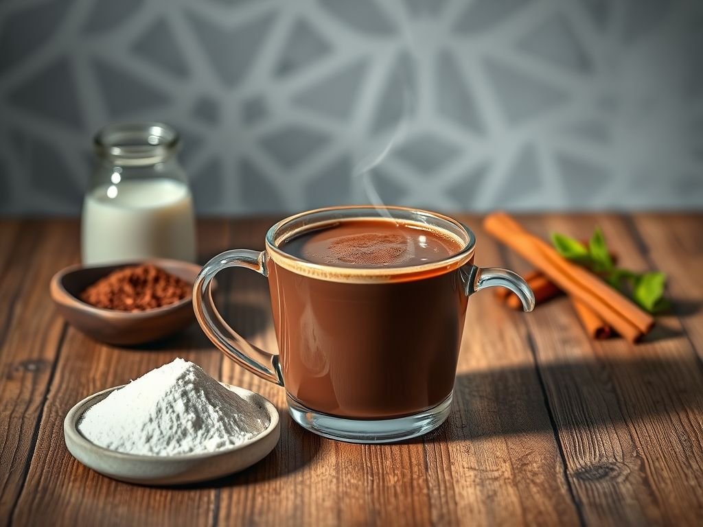 Chocolate quente low carb