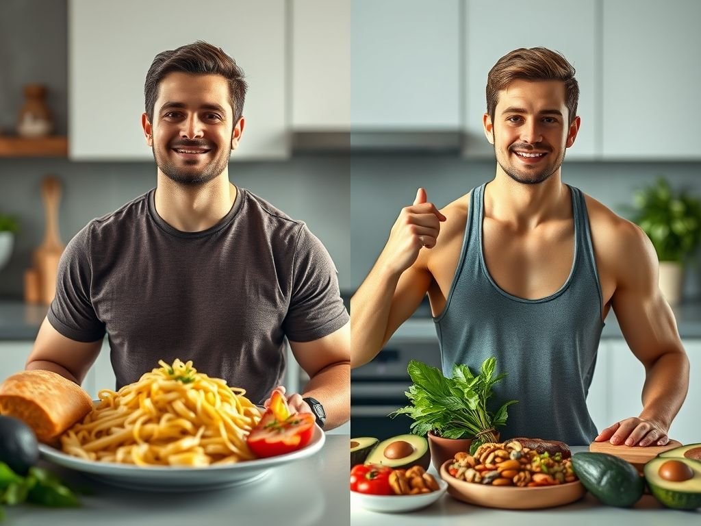 Dieta low carb antes e depois