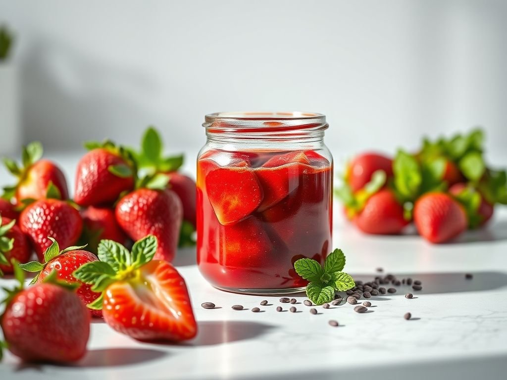 Geleia de morango low carb