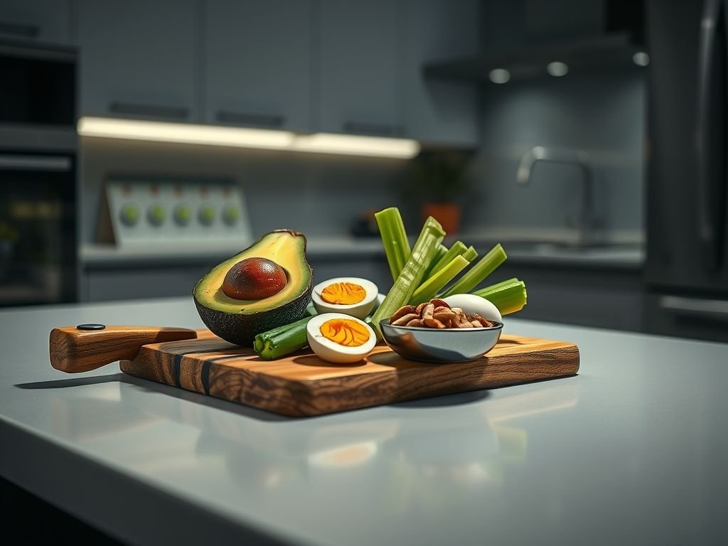Lanche low carb para noite