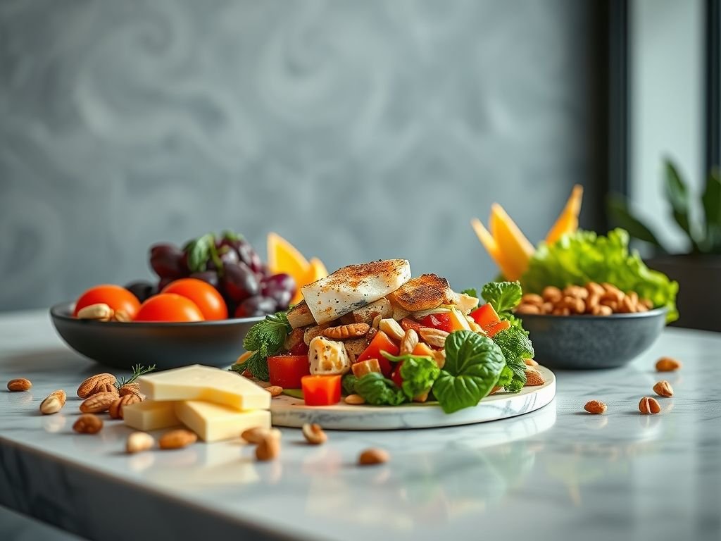 Lanche low carb salgado