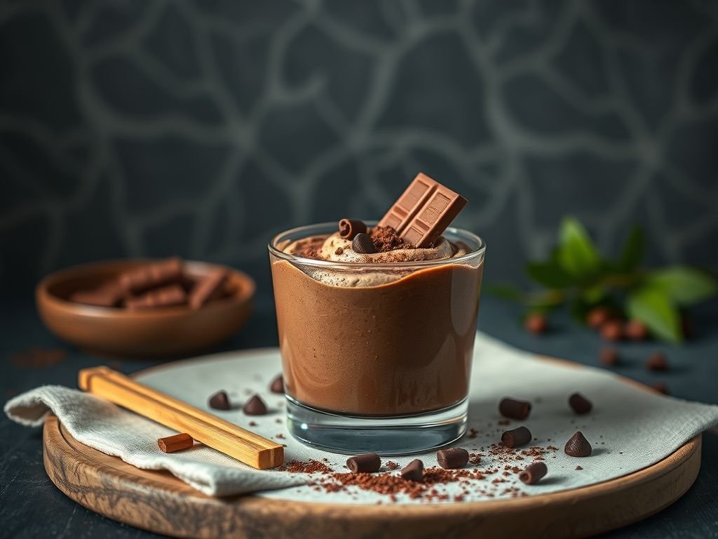 Mousse de chocolate low carb