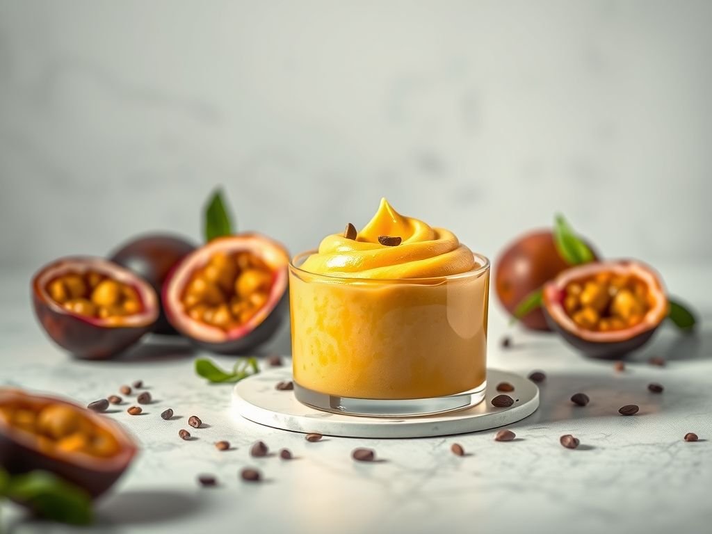 Mousse de maracujá low carb
