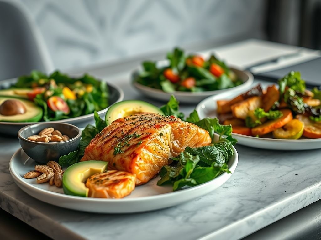 Opções de jantar low carb