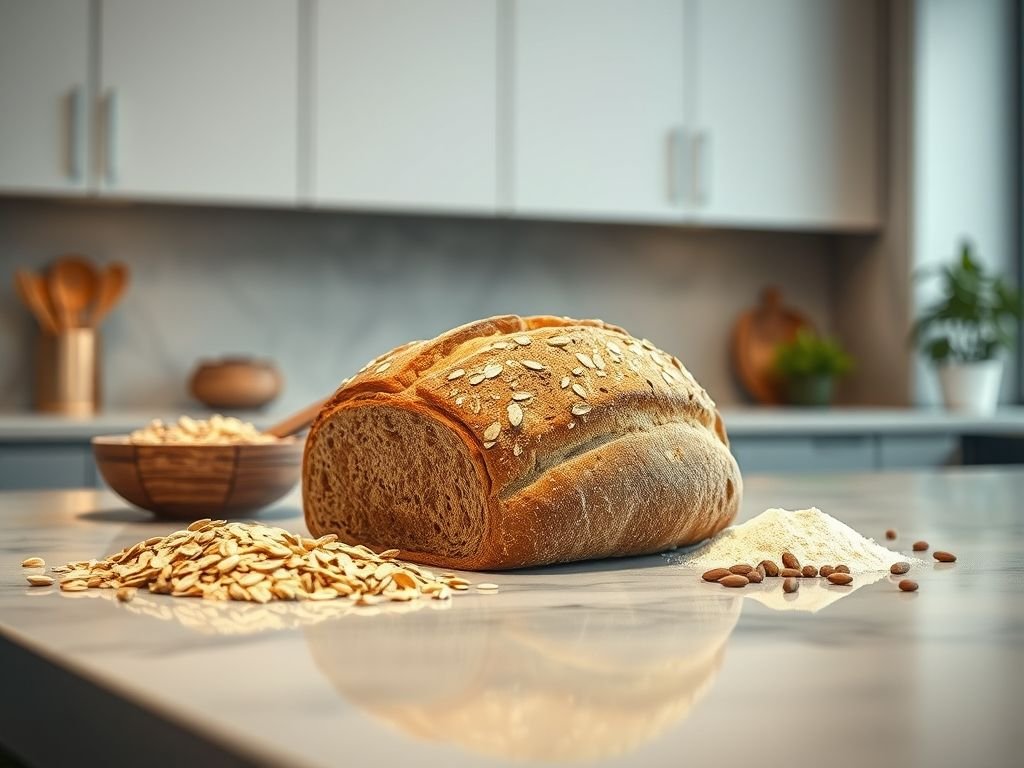 Pão de aveia low carb
