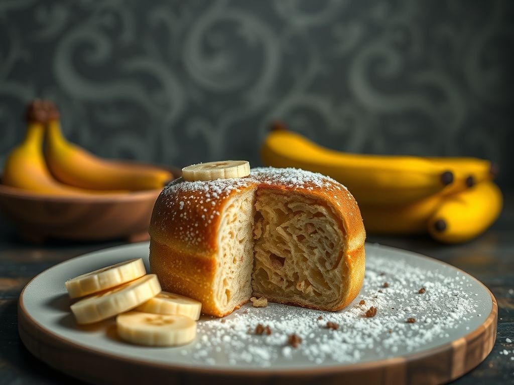 Pão de banana low carb