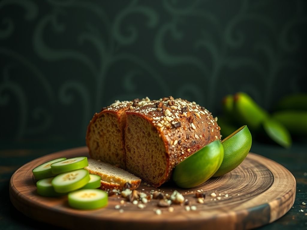 Pão de biomassa de banana verde low carb