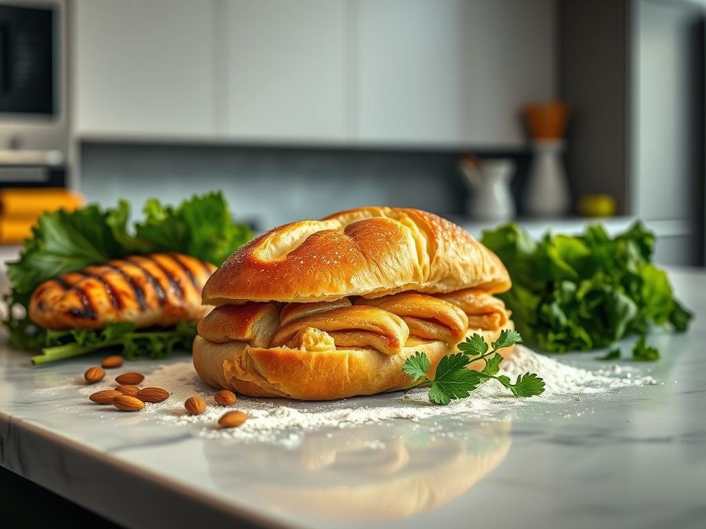 Pão de frango low carb