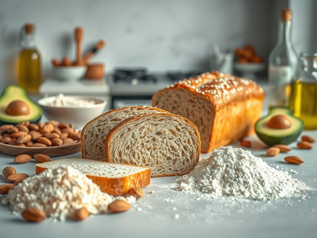 Pão low carb com farinha de amêndoa