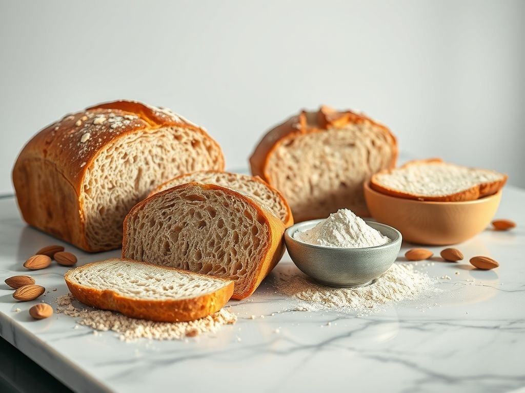 Pao low carb com farinha de amêndoas