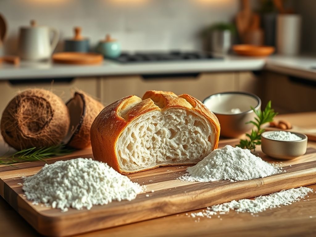 Pao low carb com farinha de côco