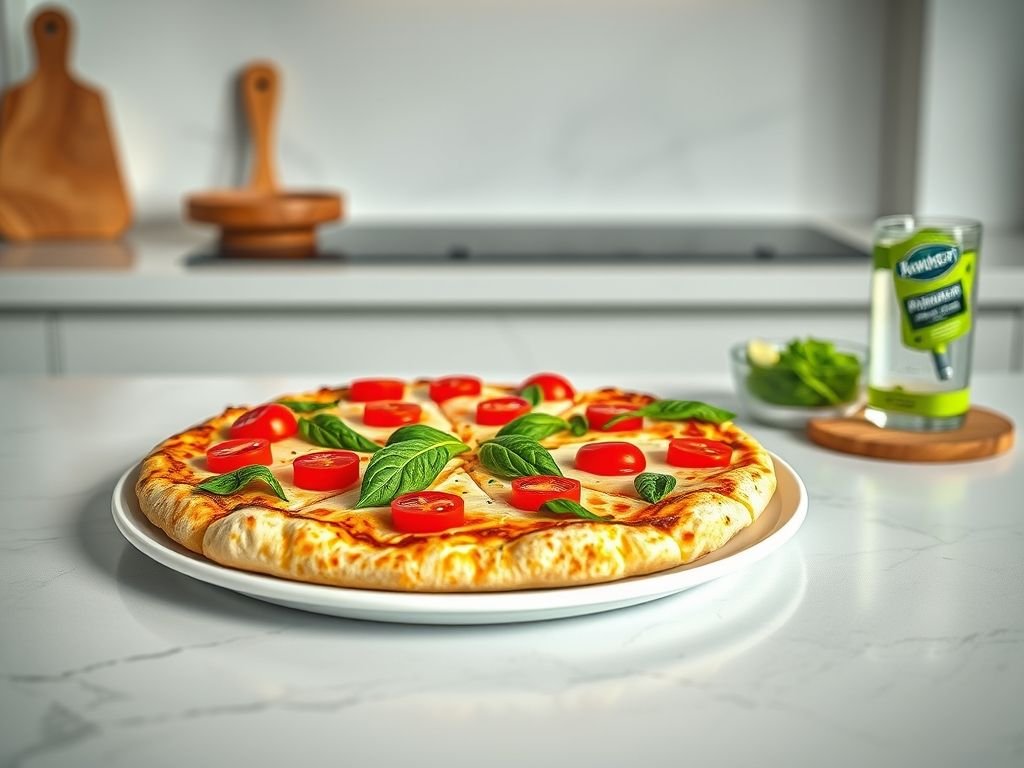 Pizza de couve flor low carb