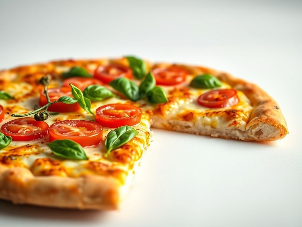 Pizza low carb massa de frango