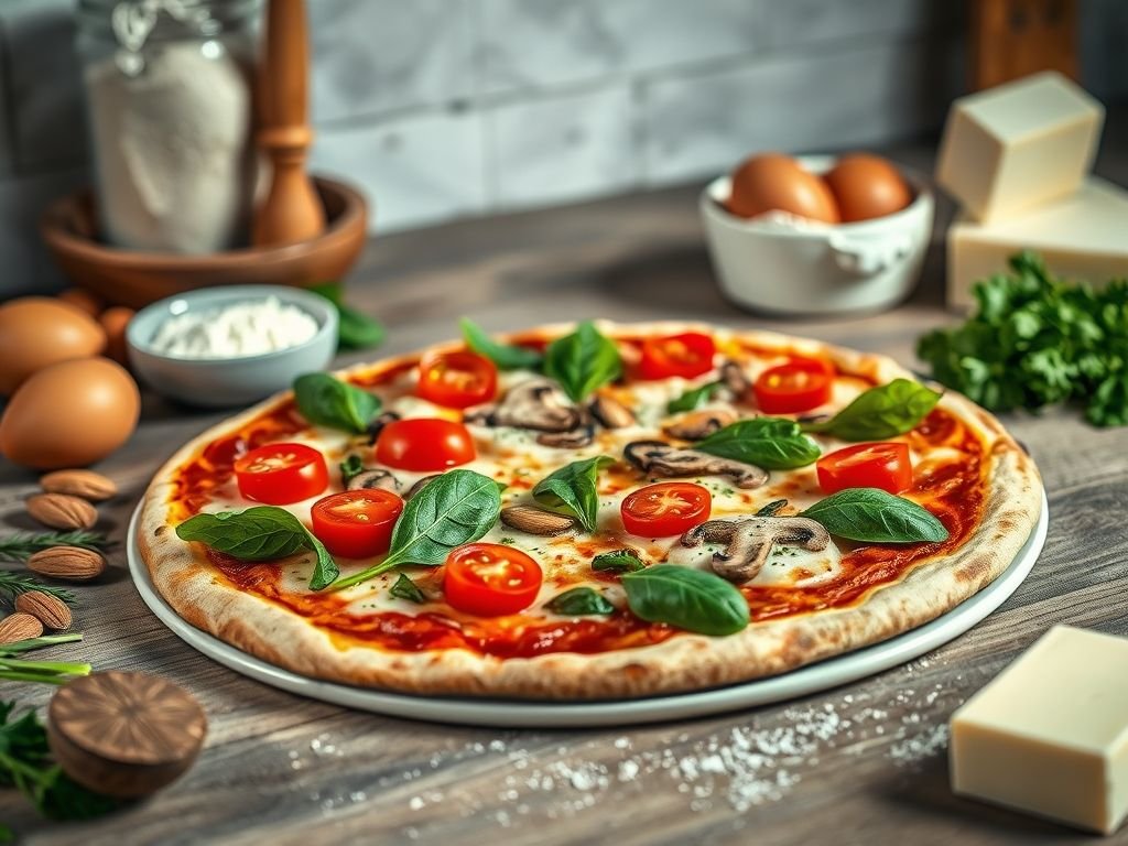 Pizza low carb receita