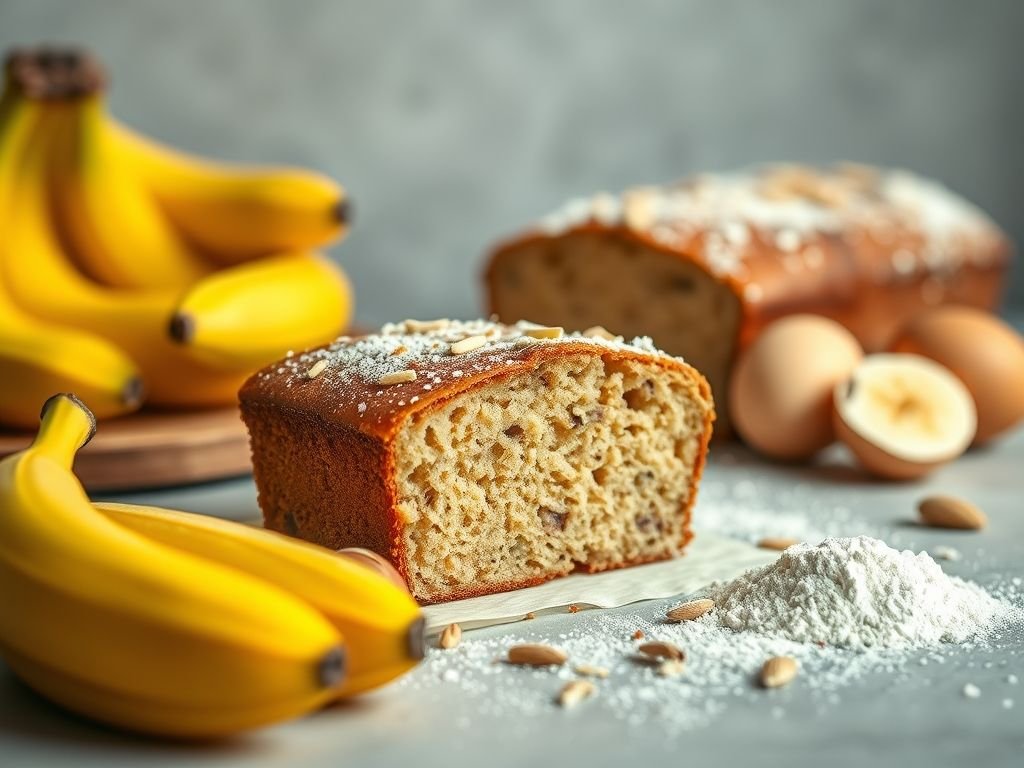Receita de bolo de banana low carb