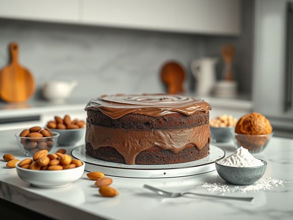 Receita de bolo de chocolate low carb
