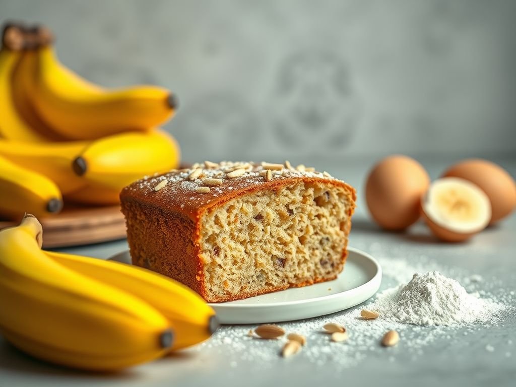 Receita de bolo low carb de banana