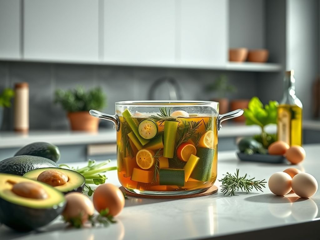 Receita de caldo low carb