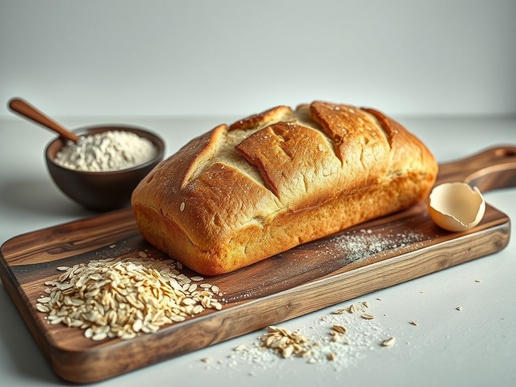 Receita de pão low carb com farinha de aveia