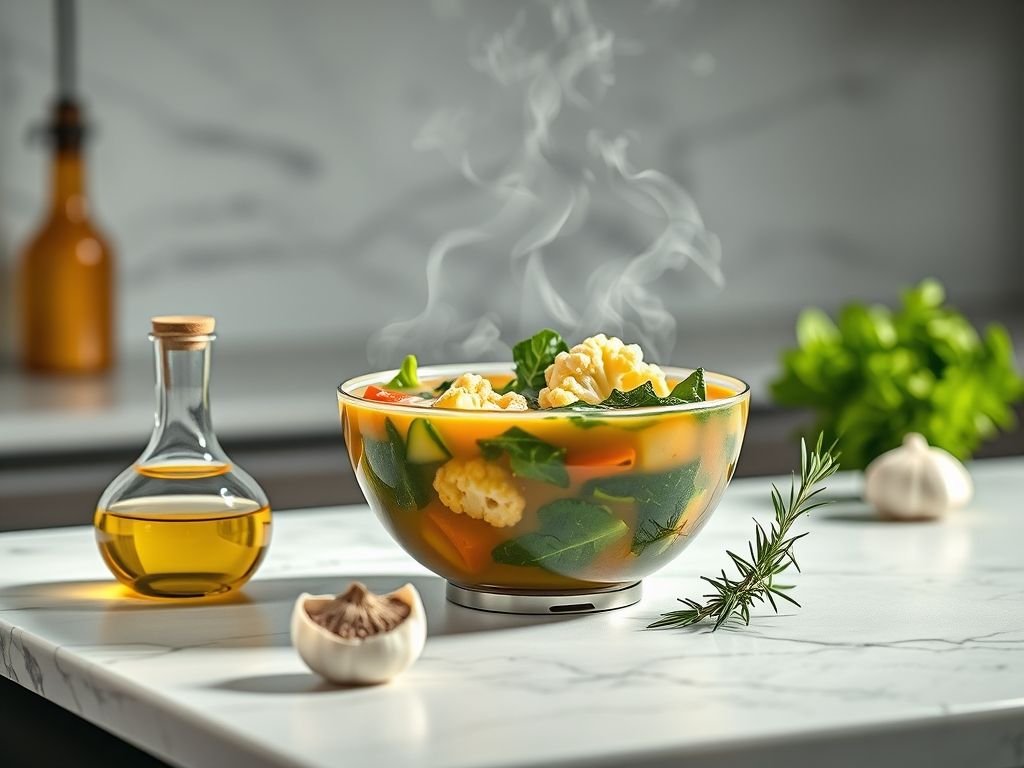 Receita de sopa low carb