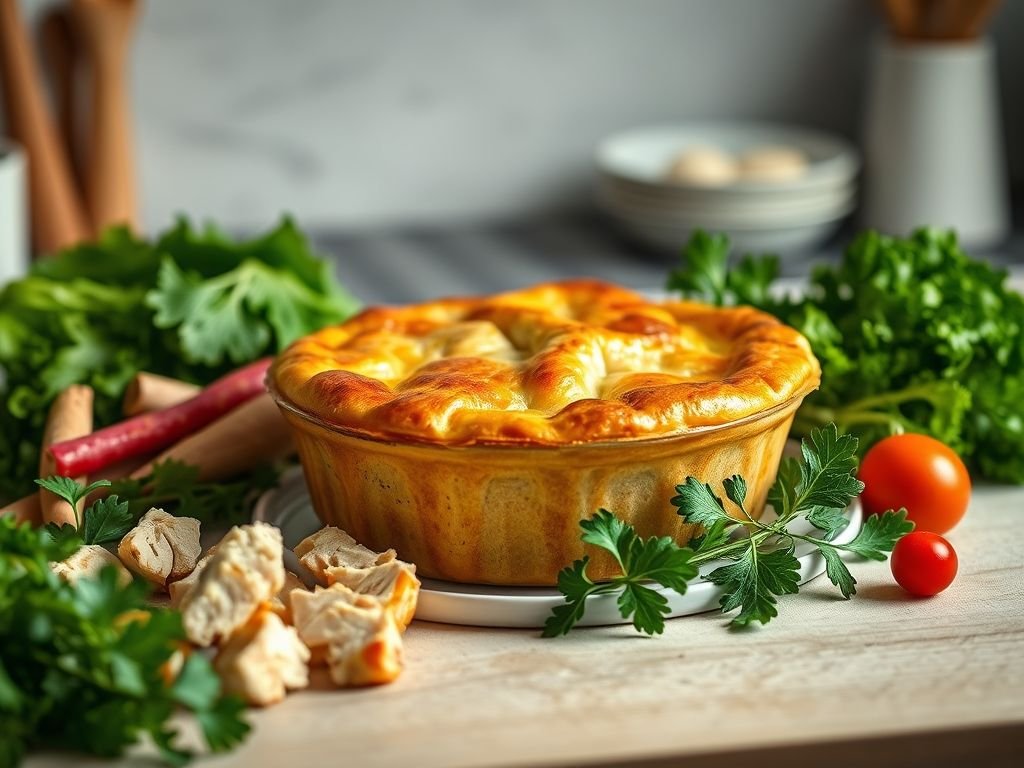 Receita de torta de frango low carb