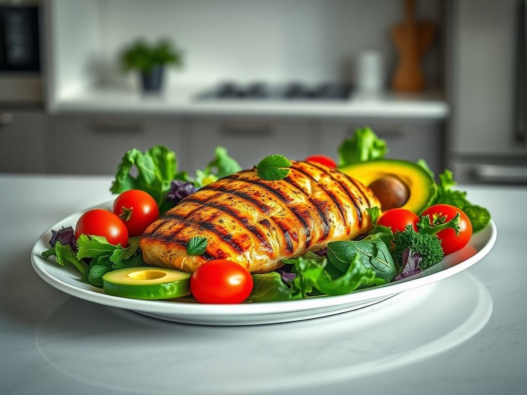 Receita low carb com frango