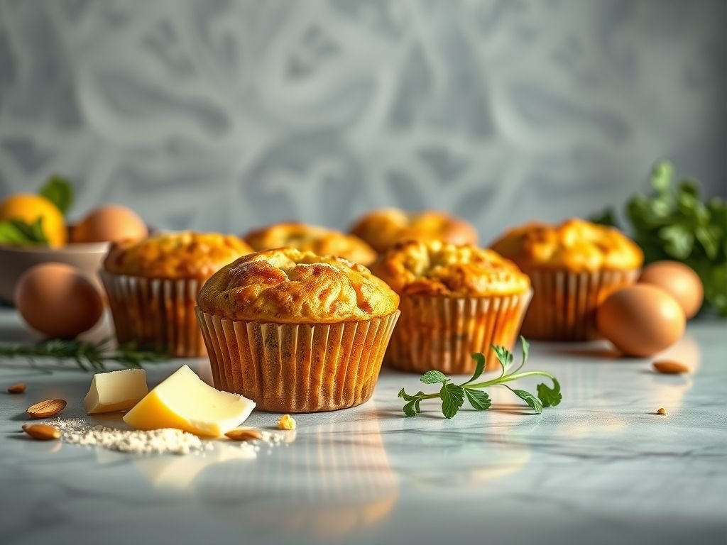 Receita muffin salgado low carb