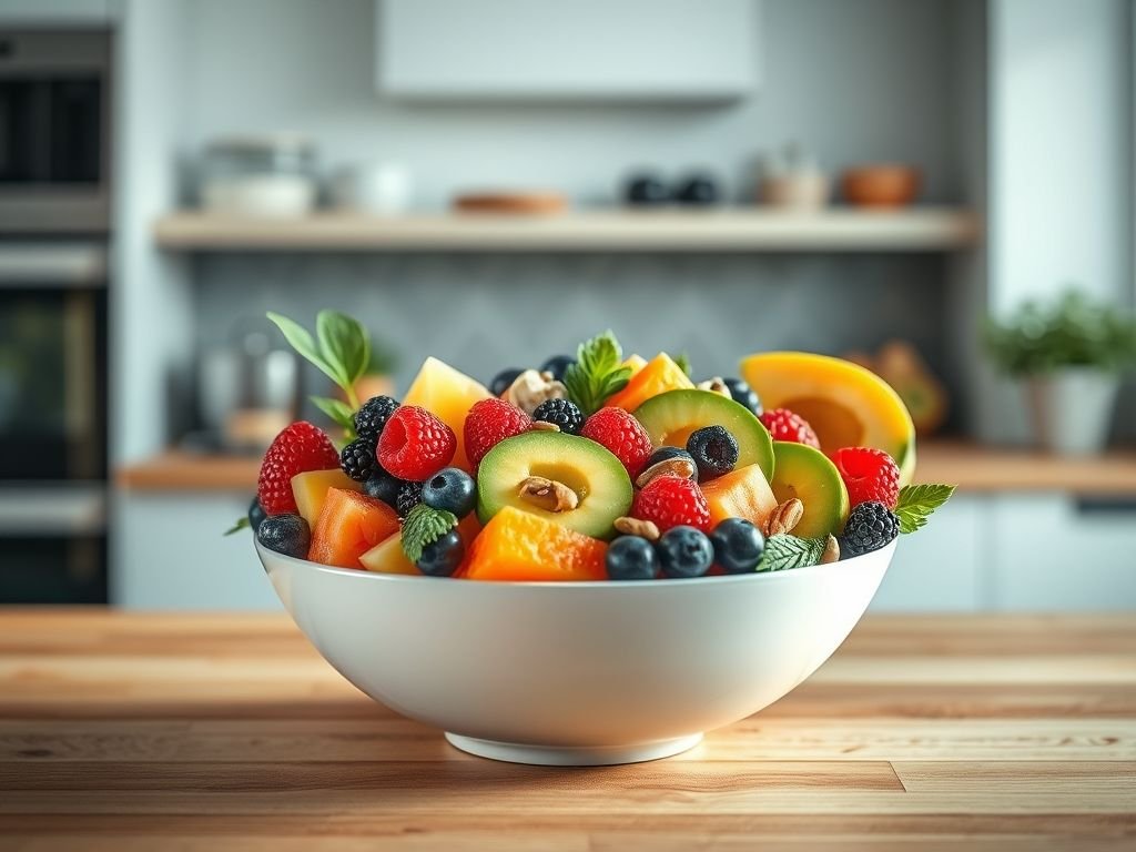 Salada de frutas low carb