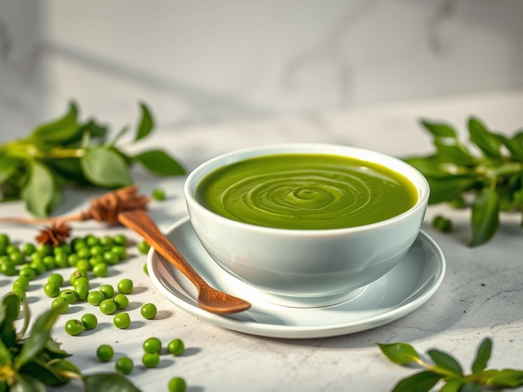 Sopa de ervilha low carb