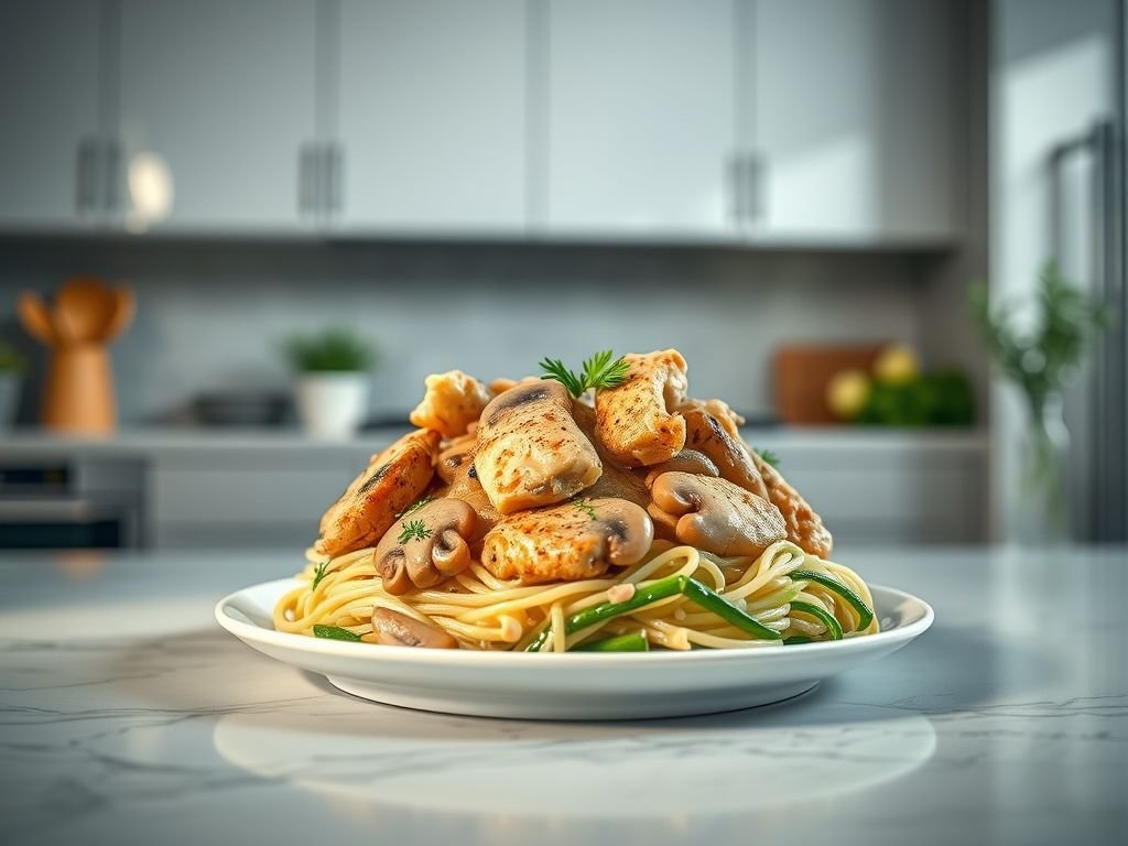 Strogonoff de frango low carb