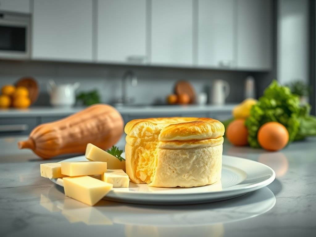 Suflê de chuchu low carb